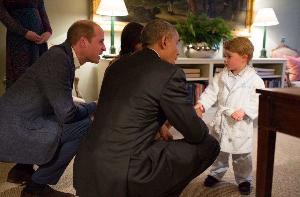 Bei ihrem England-Besuch haben sich Barack und Michelle Obama auch mit Prinz William und Herzogin Kate getroffen.