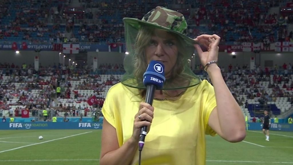 Fußball-WM 2018 in Russland: „Die Moskitos sind scharf auf ARD-Moderatorin Julia Scharf“