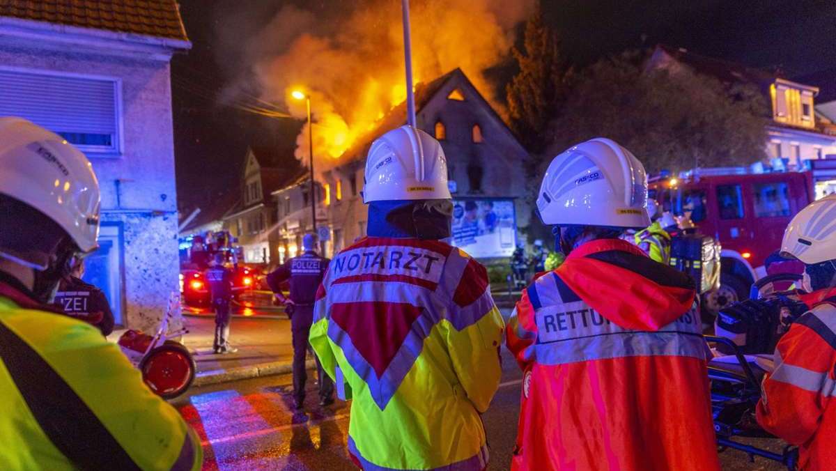 Brand in Nürtingen: Für zwei Bewohner kam die Hilfe zu spät