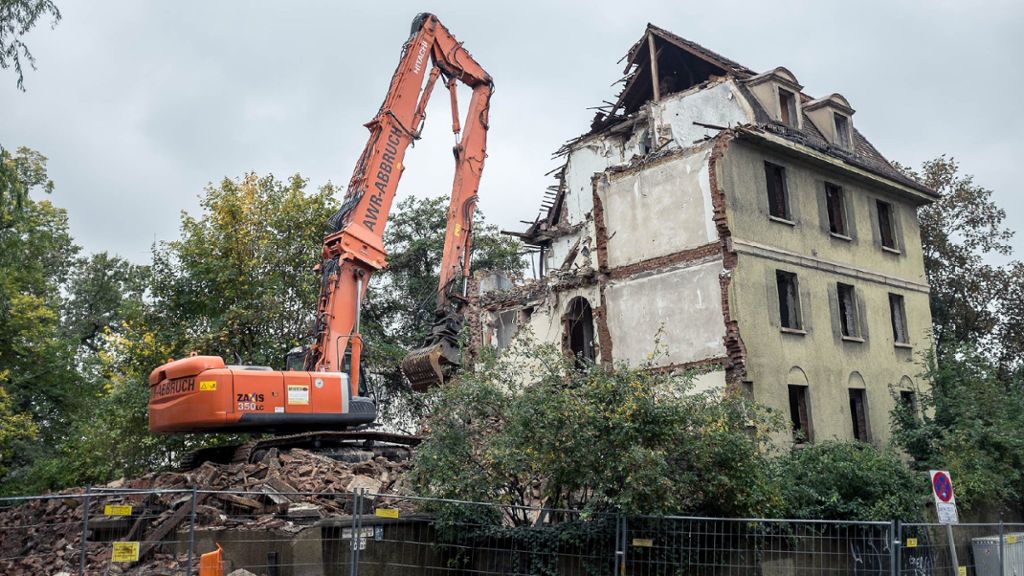 Stuttgart 21: Haus in der Sängerstraße abgerissen