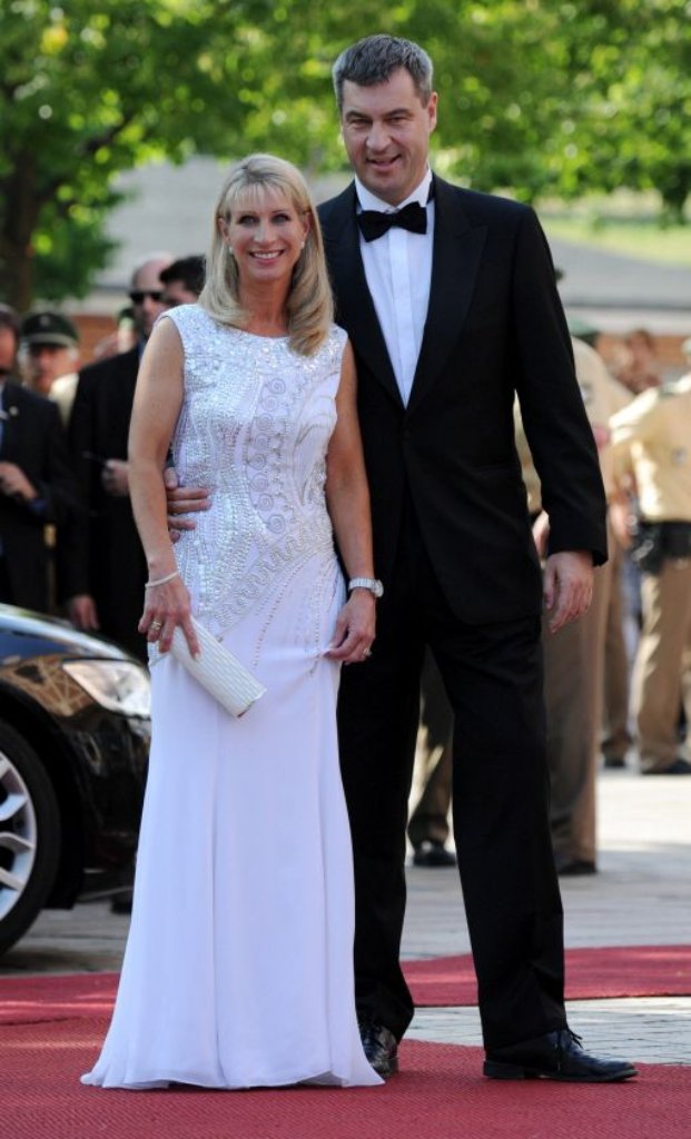 Der bayrische Finanuminister Markus Söder und seine Frau Karin.