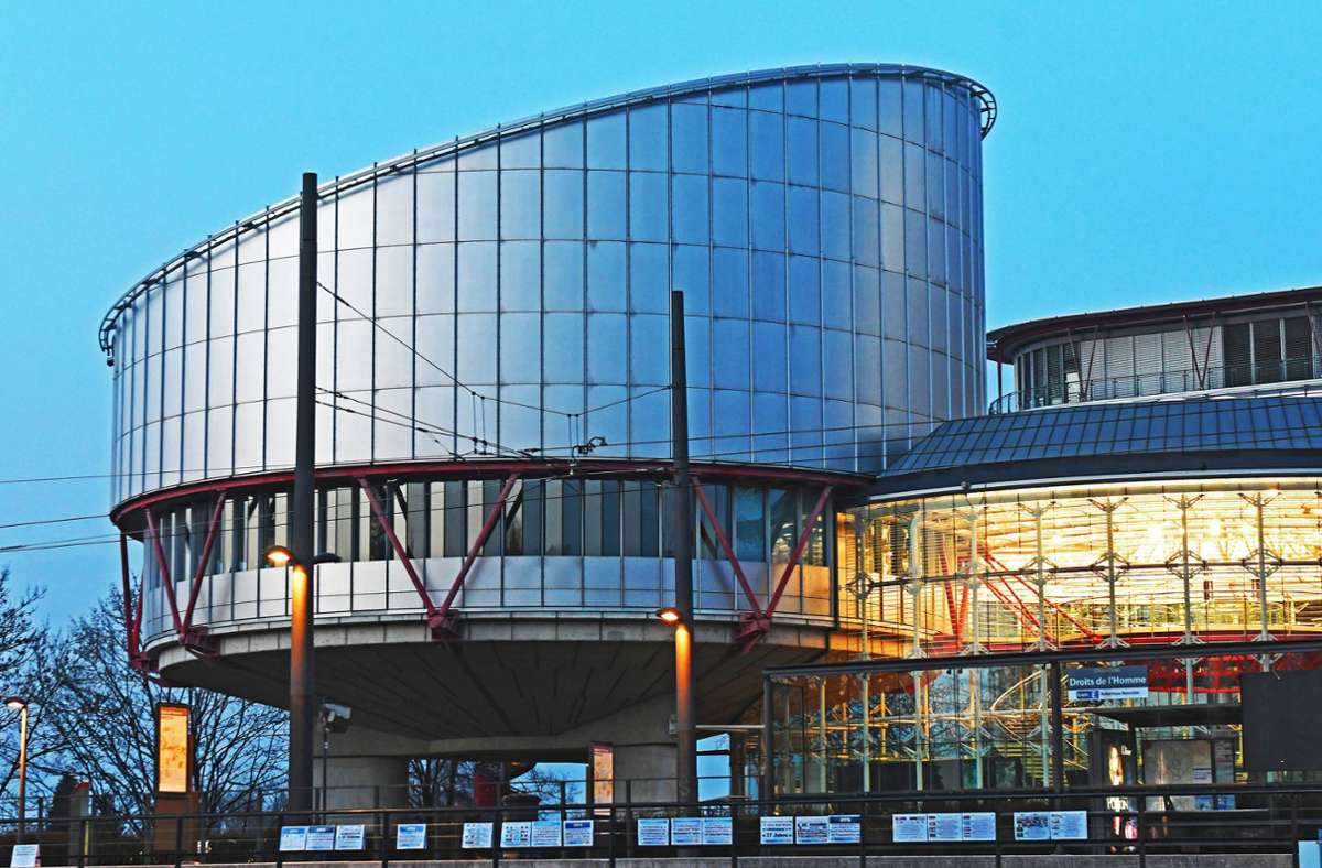 Der europäische Gerichtshof in Straßburg. Sein Gebäude wurde 1994 von dem britischen Architekten Lord Richard Rogers entworfen.