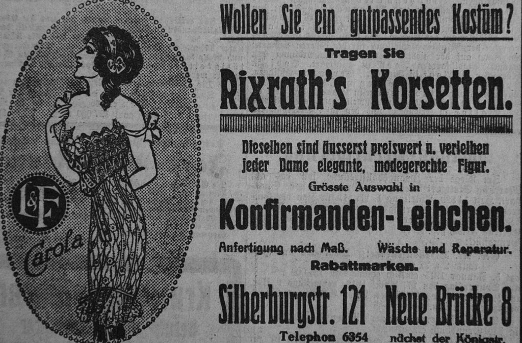 Korsetten, Stuttgarter Neues Tagblatt, 1928
