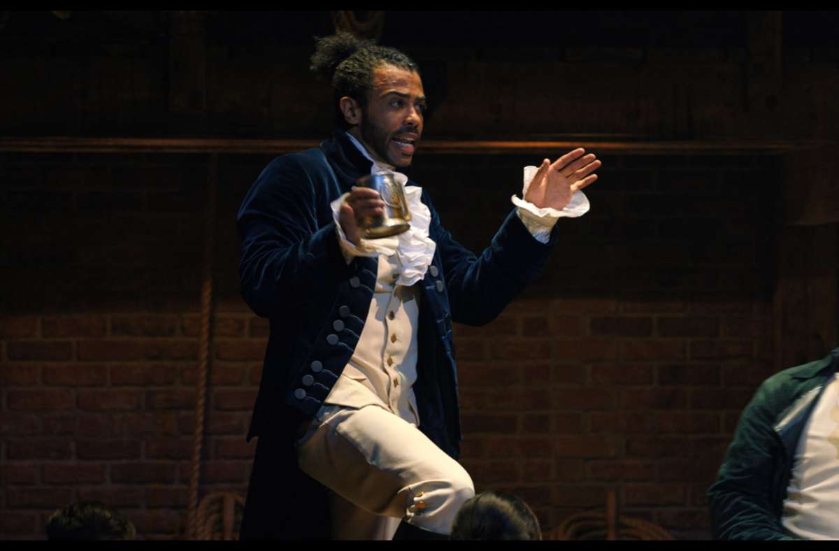 Szenenbild aus „Hamilton“: Daveed Diggs