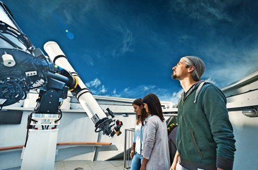 Das Teleskop ist auch bei Tag für den Blick ins All geeignet. Foto: ernestomartens