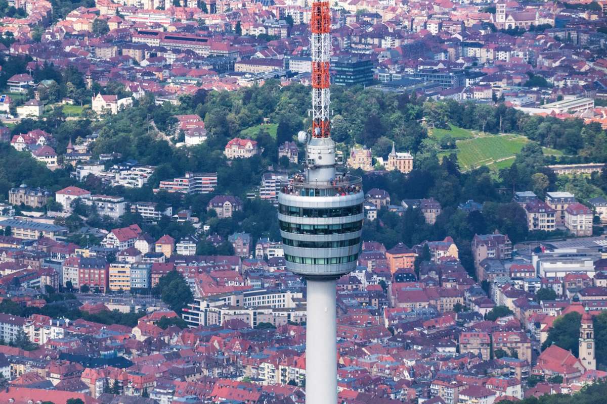 Das Wahrzeichen Stuttgarts: Der Blick vom Fernsehturm ist unschlagbar.