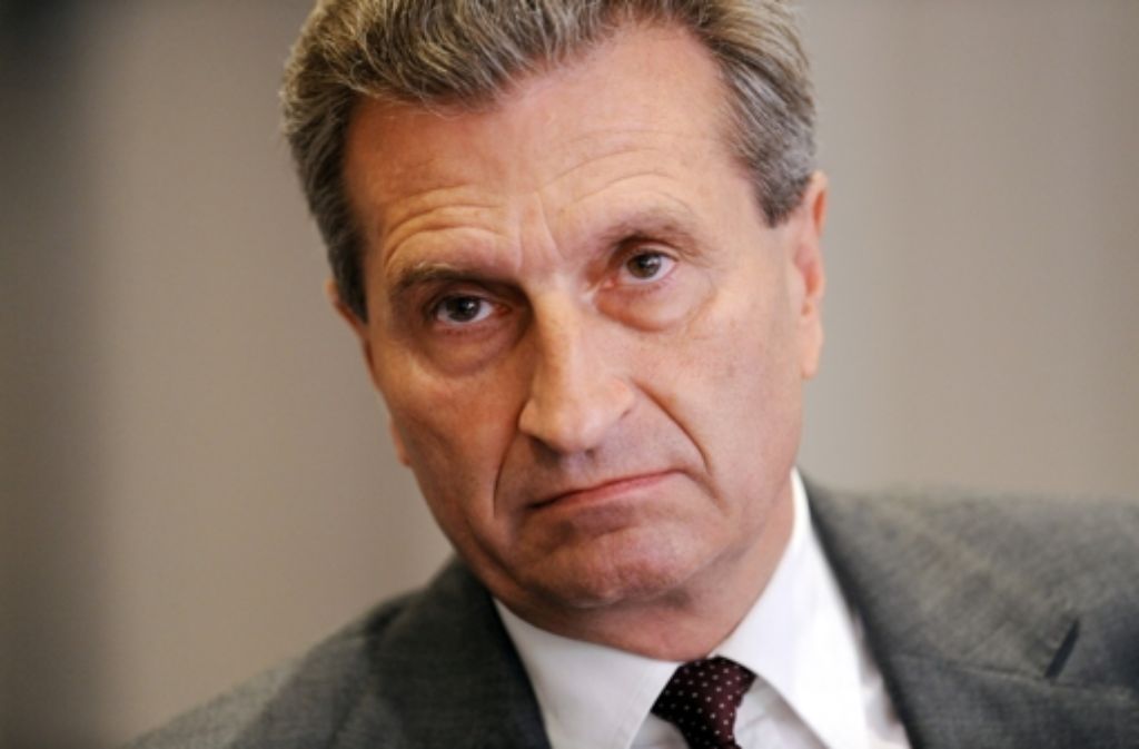 Günther Oettinger gratulierte dem Wahlsieger zum Vorsitz der CDU Nordbaden.