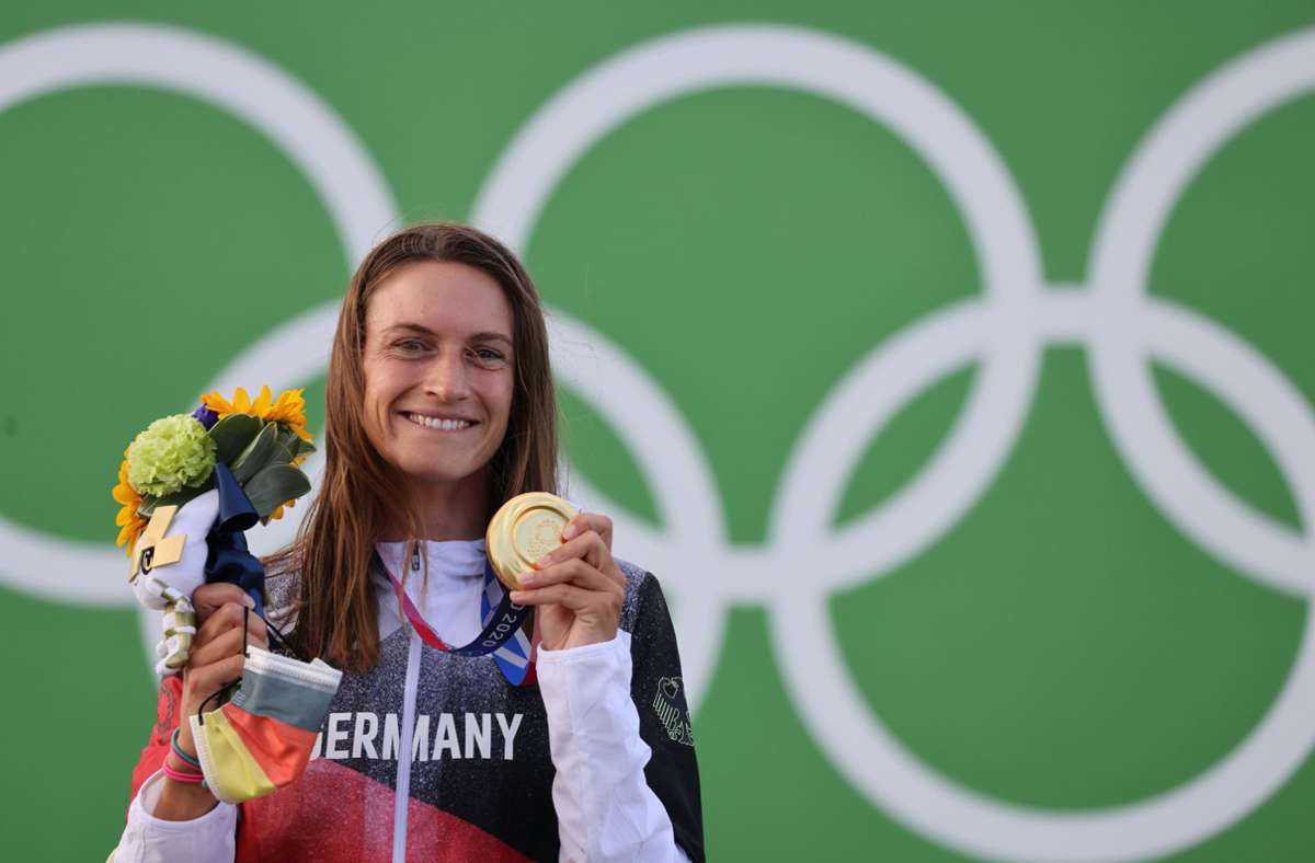 Ricarda Funk holte am Dienstag die erste Goldmedaille für Deutschland.