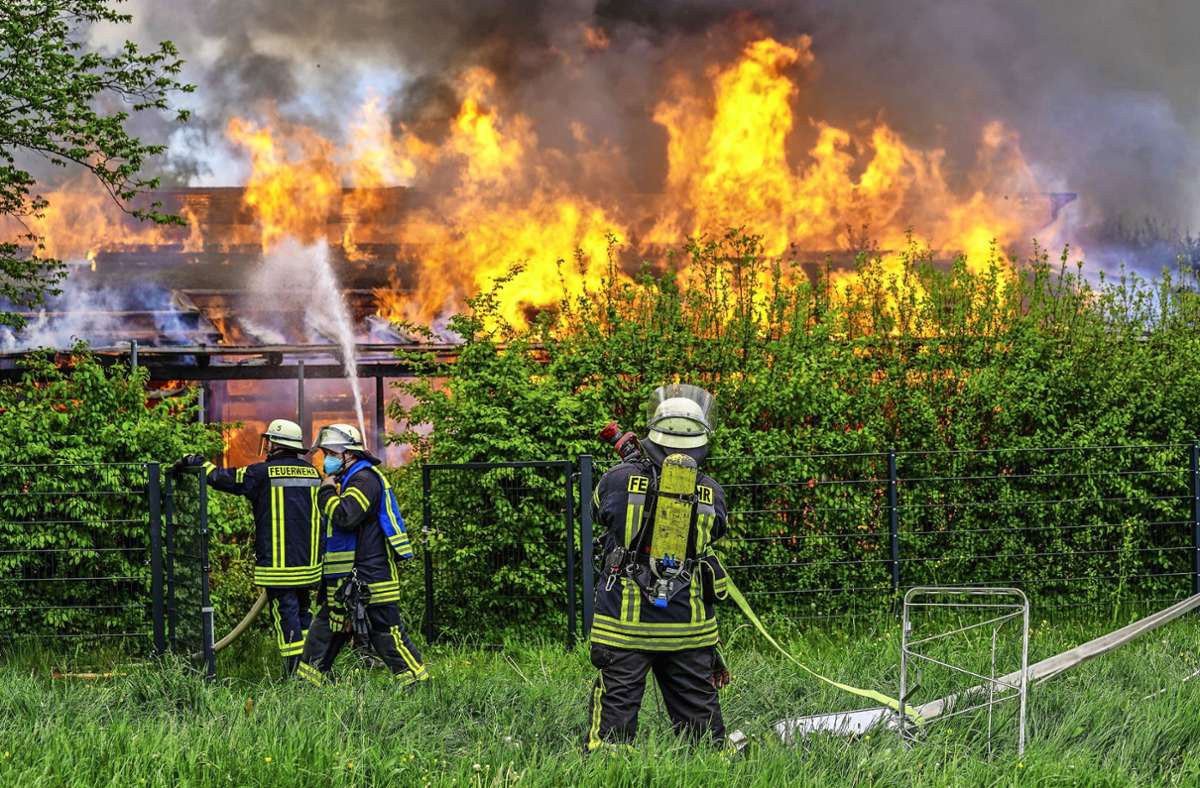 Mitte Mai brannte der Kindergarten des SOS-Kinderdorfs in Oberberken lichterloh.