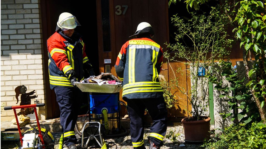 Altdorf im Kreis Böblingen: Feuer verwüstet Haus von Seniorin