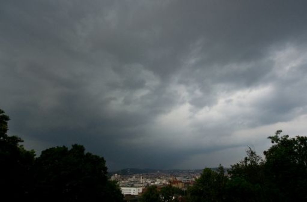 Am Mittwochmittag hatte das Gewitter Stuttgart und Region erreicht.