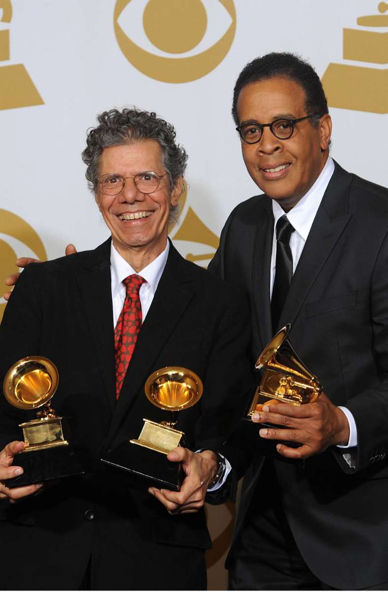 Chick Corea (links) und Stanley Clarke 2012 bei den Grammys