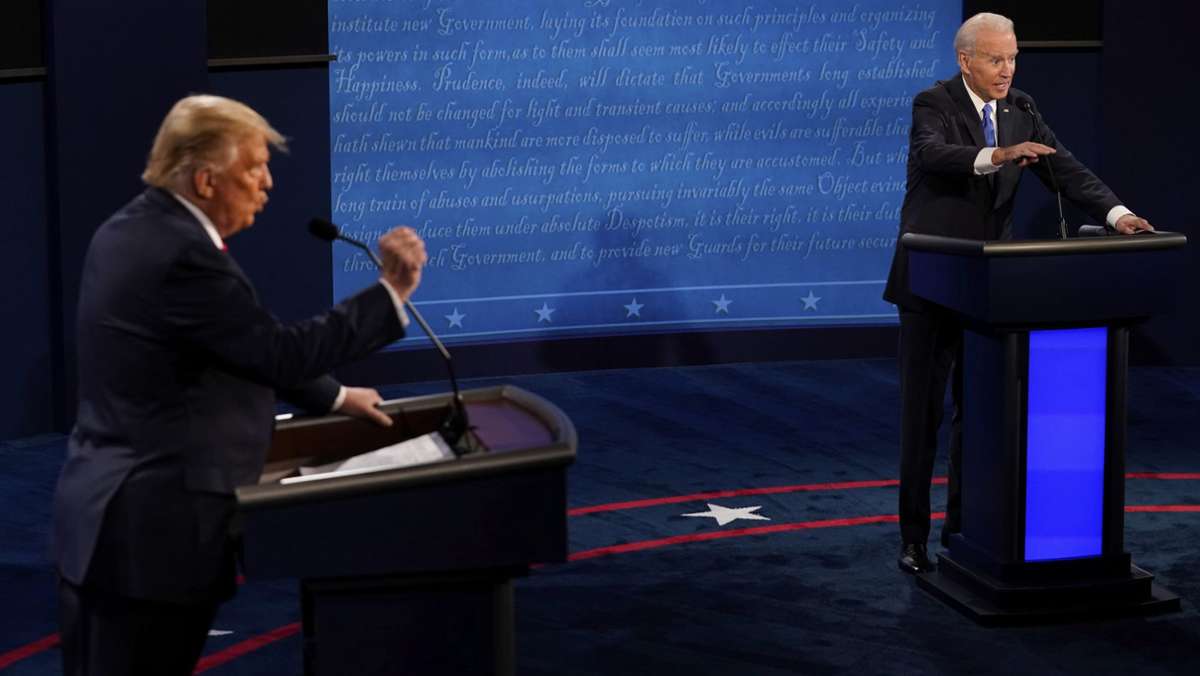 Zweites TV-Duell um US-Präsidentschaft: So verlief der Schlagabtausch zwischen Donald Trump und Joe Biden