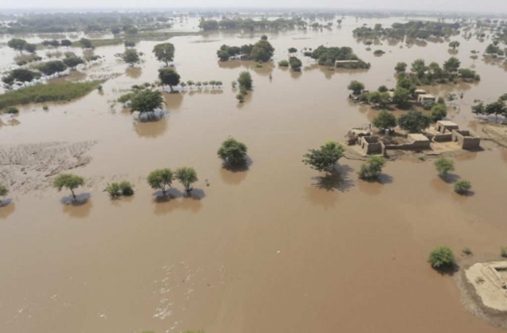 Schwere Überschwemmungen in Pakistan.