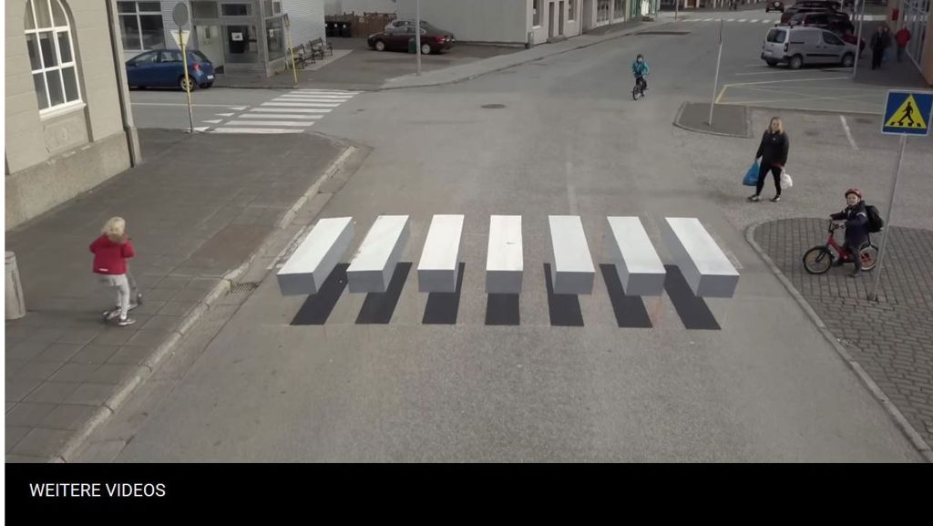 Schwebende 3D-Fußgängerüberwege in Island: Die krassesten Zebrastreifen der Welt