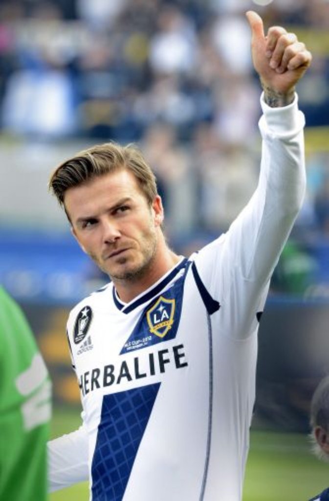 David Beckham bei den LA Galaxy im Jahr 2012