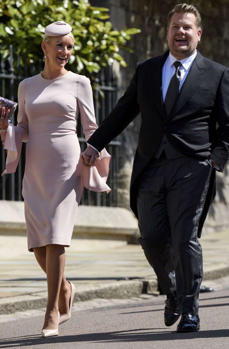 Die Hochzeit auf Schloss Windsor besuchten auch James Corden und seine Frau Julia.