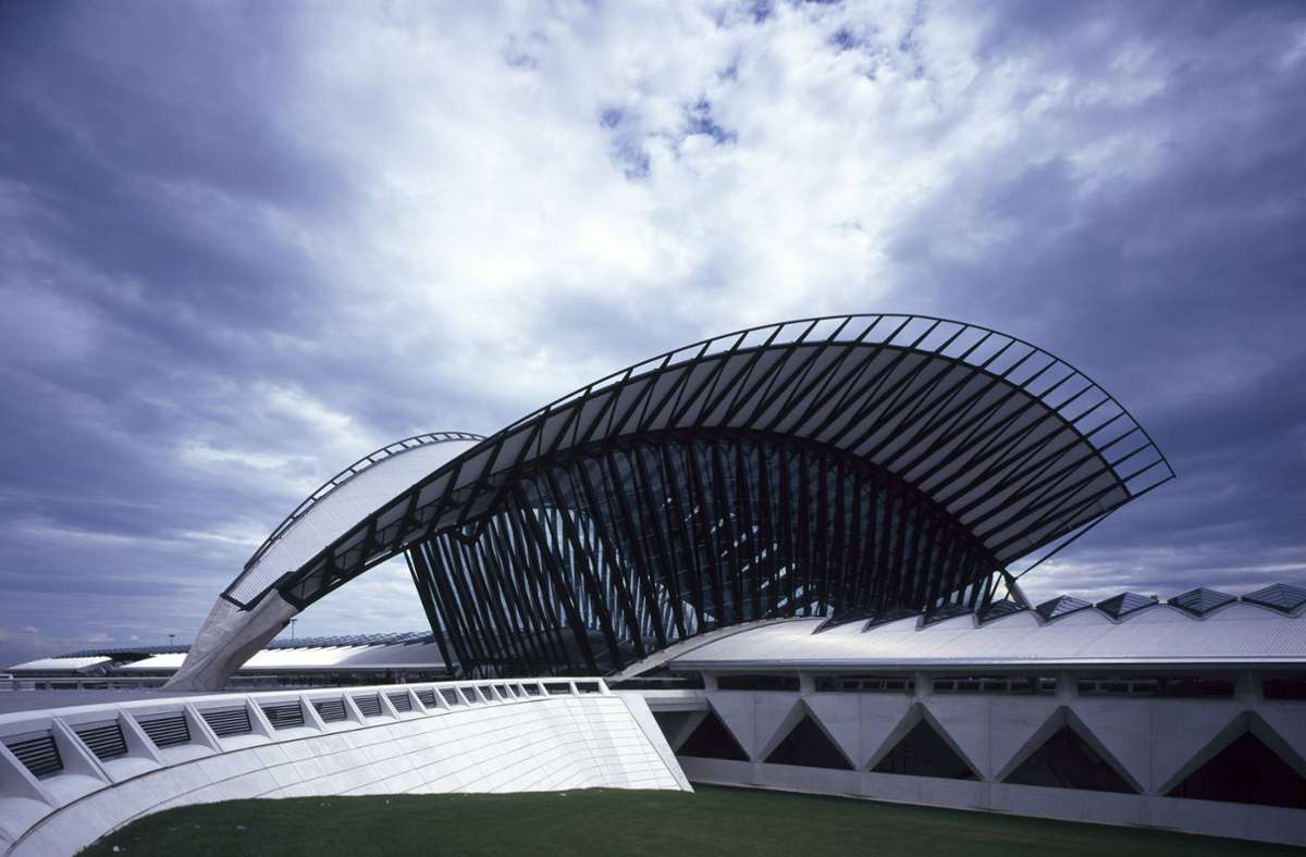 Der TGV-Flughafen Bahnhof Saint-Exupéry in Lyon