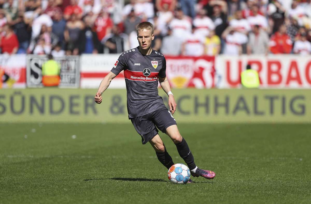 Gegen den FSV Mainz 05 verfehlte Chris Führich aus der Distanz das leere Tor. Im Duell mit der Hertha soll er auf dem offensiven Flügel die Abschlussschwäche überwinden.