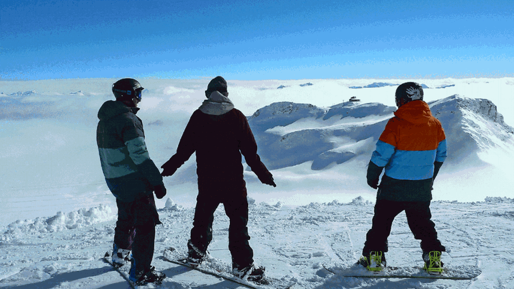 Schweiz: Skifahren in Laax