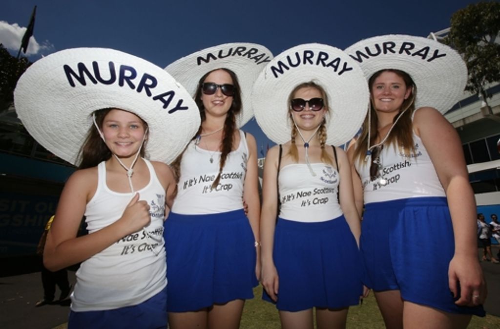 Fans des schottischen Tennisspielers Andy Murray.