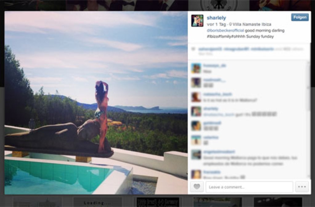 "Good morning, darling", säuselt Lilly ihrem Mann Boris Becker via Instagram zu.