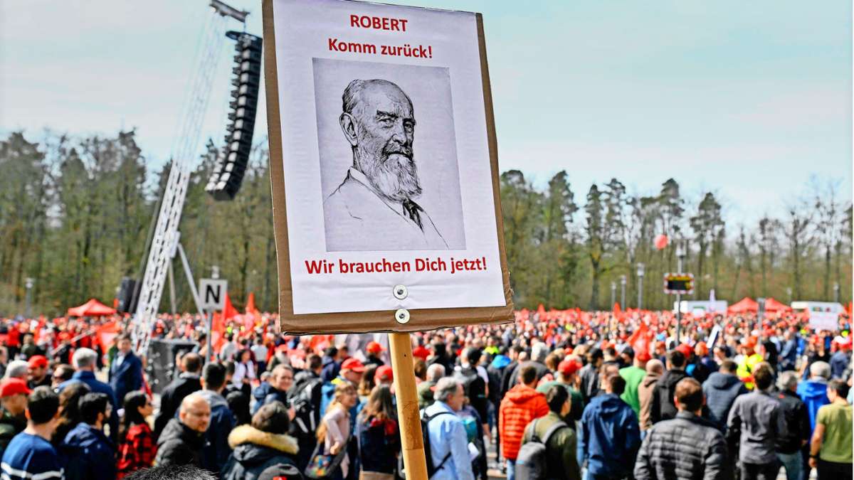 10 000 bei Demonstration in Gerlingen: Boschler bieten der Konzernspitze die Stirn