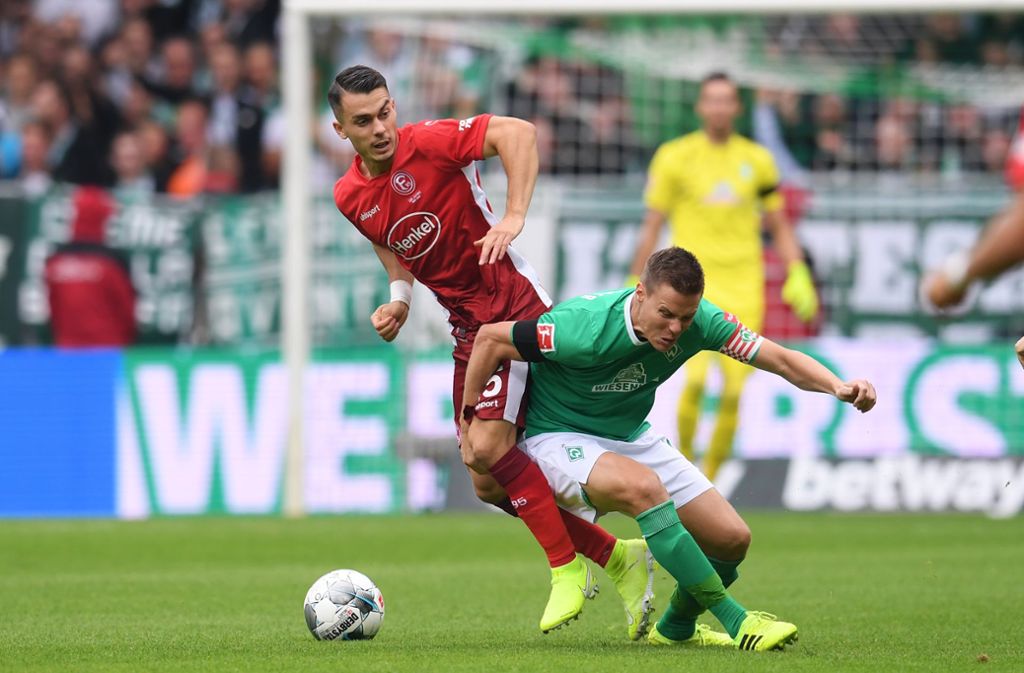 Erik Thommy wurde vom VfB Stuttgart nach Düsseldorf verliehen. Beim ersten Spiel für die Fortuna bei Werder Bremen stand er bis zur 76. Minute auf dem Platz. Zeit genug für gleich zwei Torvorlagen zum 1:2 und per Ecke zum 1:3-Endstand.