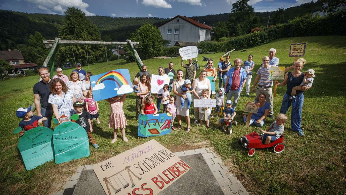 Spielplatz in Schorndorf: Einsatz für die Schaukel ums Eck