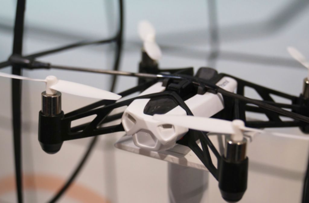 Vom Spielzeug bis zum High-End-Quadrocopter: Auf der CES 2014 in Las Vegas erfreuen sich Drohnen großer Beliebtheit. Foto: Frank Feil