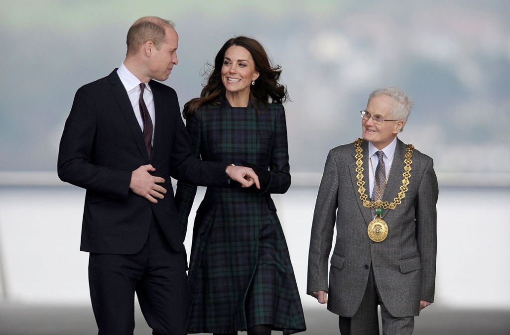 Prinz William und Kate zeigten sich bei der Eröffnung gut gelaunt.