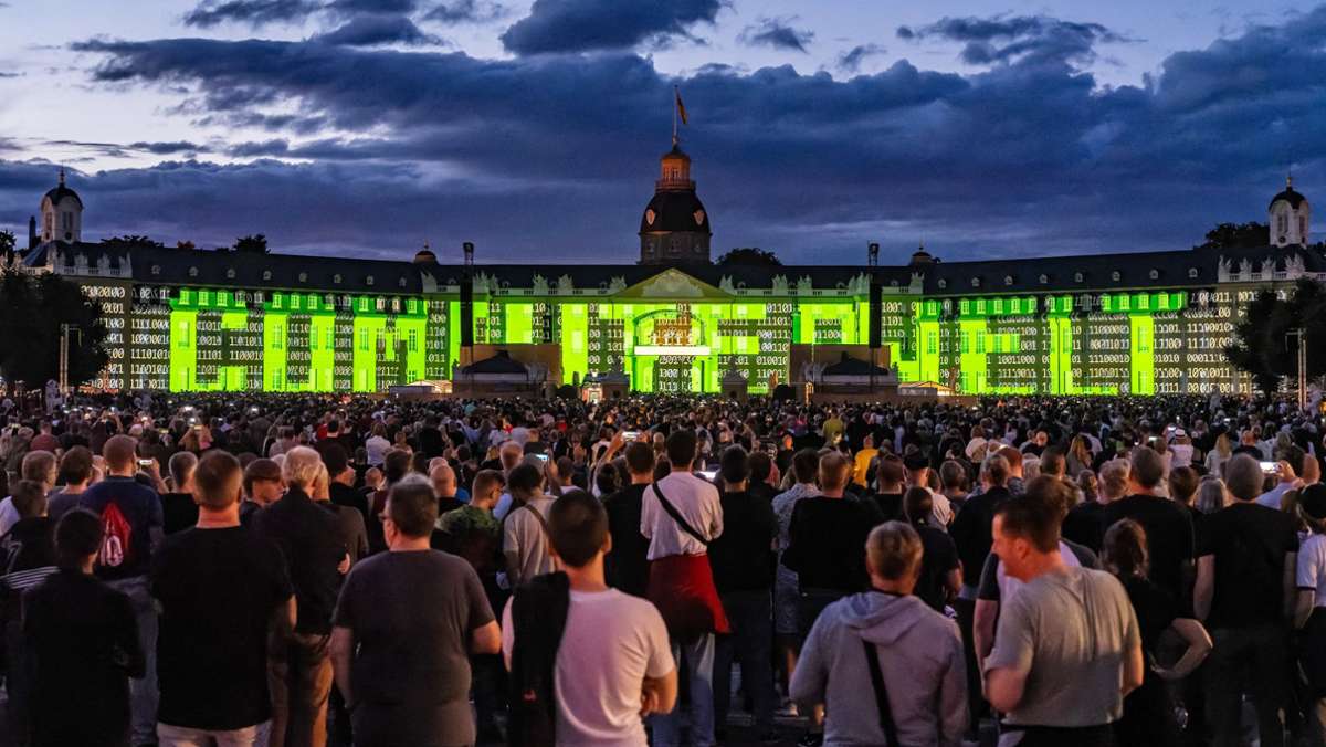 Kraftwerk: Konzert in Karlsruhe: Computerliebe trifft Barockschloss