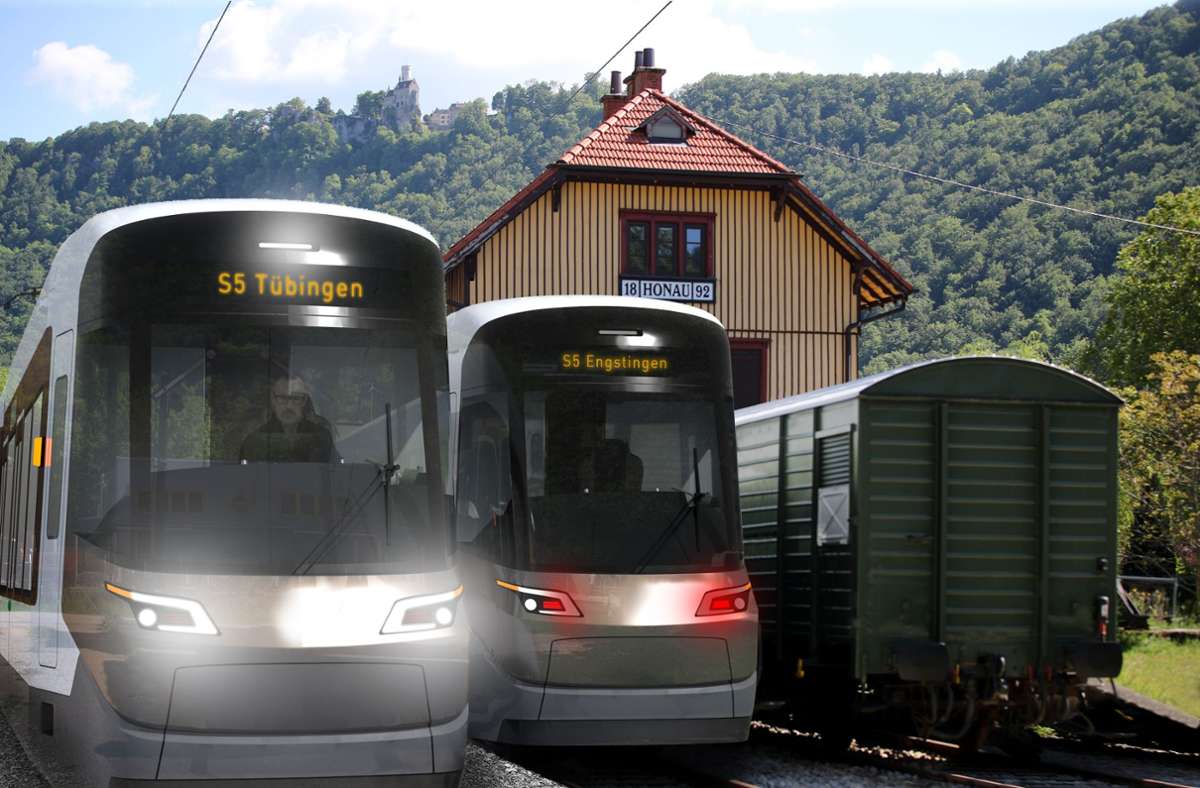 Von Reutlingen über Honau bis Kleinengstingen ist eine neue Bahnverbindung geplant. Sie könnte teilweise auf der alten Bahntrasse verlaufen, die einst auf die Schwäbische Alb hoch führte.