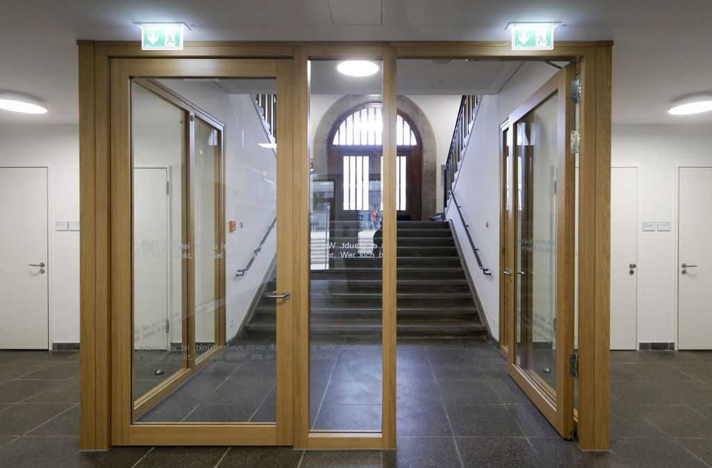 Die neuen Brandschutztüren im Goethe-Gymnasium.