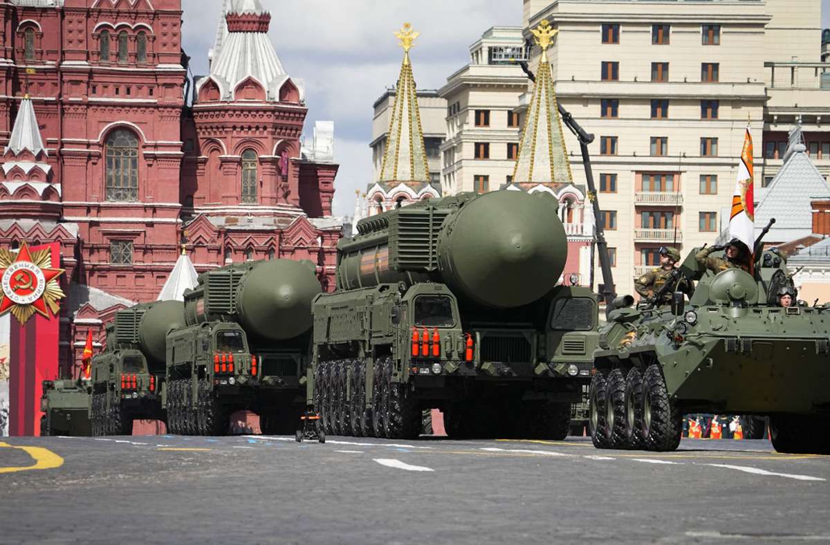 Die Parade soll die militärische Macht Russlands demonstrieren.