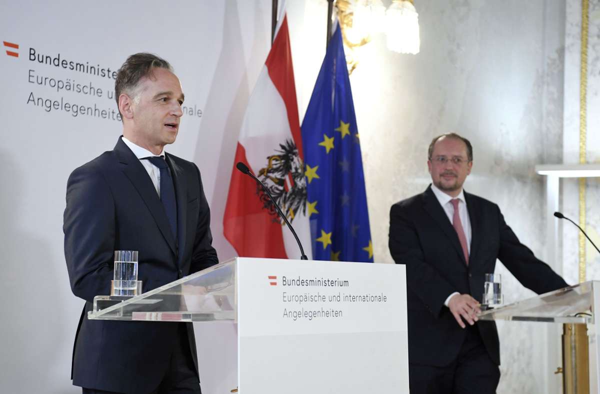 Am Rande einer Konferenz in Wien sprach Außenminister Heiko Maas mit der Presse. Foto: AFP/ROLAND SCHLAGER