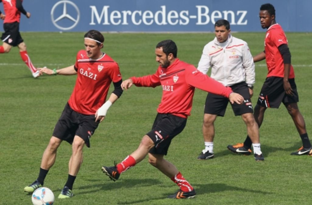 Trainingseindrücke vom VfB Stuttgart vor dem Heimspiel gegen Mainz.