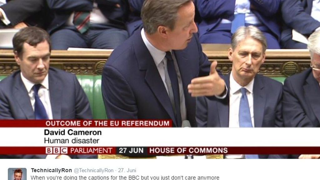  Ganz schön gehässig: Der britische Fernsehsender BBC lästert auf ganz eigene Weise über die aktuelle Kaste britischer Politiker. Selbst der Premierminister David Cameron bekommt, ganz und gar respektlos, sein Fett weg. 