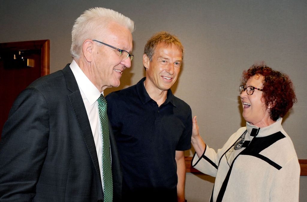 Kretschmanns treffen Jürgen Klinsmann