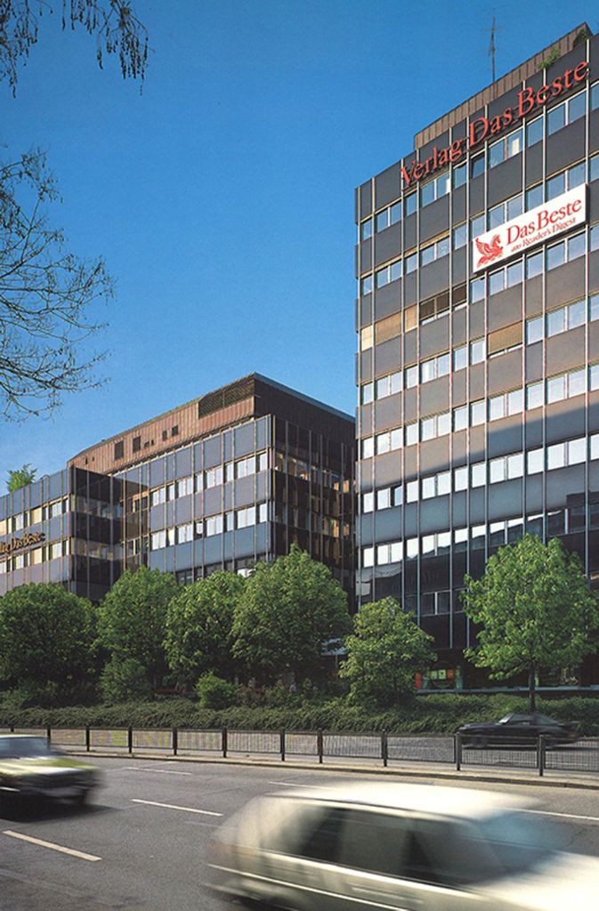 Von 1979 bis 2009 befang sich der Sitz von „Reader’s Digest“ an der Augustenstraße 1 in Stuttgart.