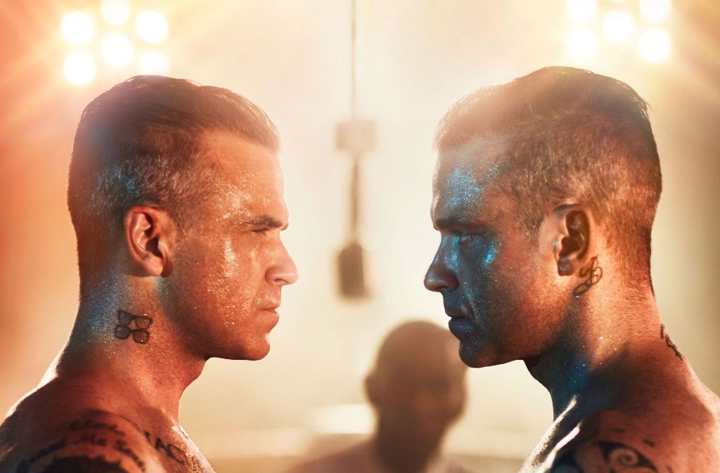 Auch wenn’s so scheint: Robbie Williams muss nicht mit sich selbst kämpfen.