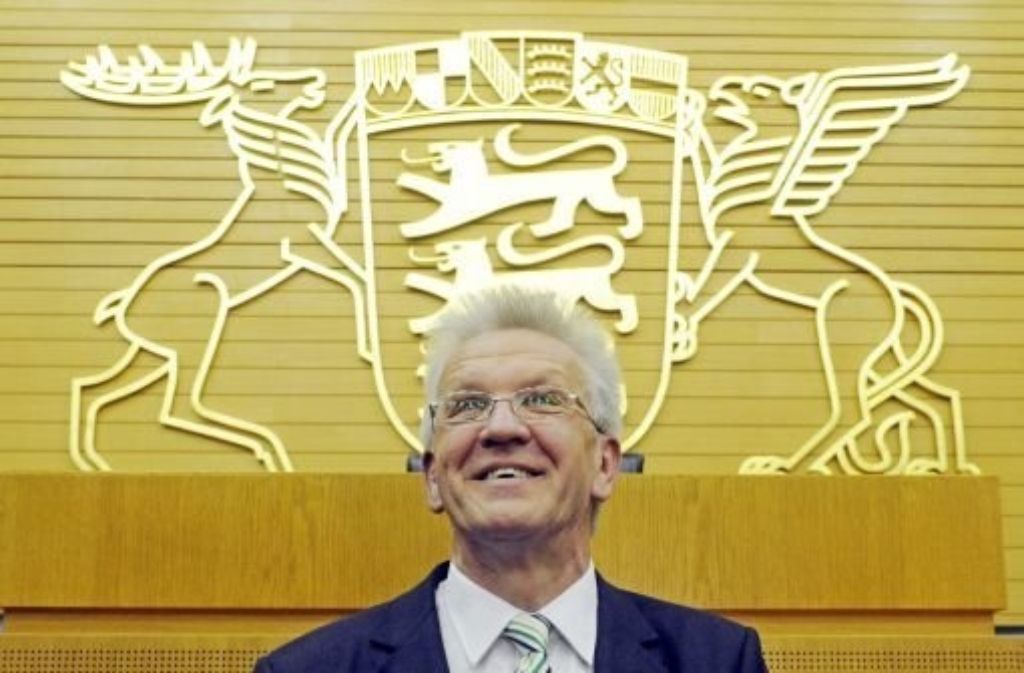 Mitte Mai 2011 hat sich die neue grün-rote Regierung im Landtag konstituiert. Ihr Chef: Winfried Kretschmann.