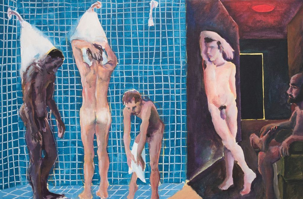 Im Kunstmuseum Stuttgart von 1. Dezember an zu sehen: Patrick Angus, A Shower at the Baths, 1984
