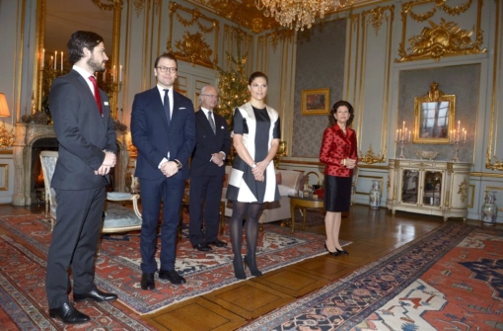 Prinz Carl Philip, Prinz Daniel, König Carl Gustaf, Kronprinzessin Victoria und Königin Silvia