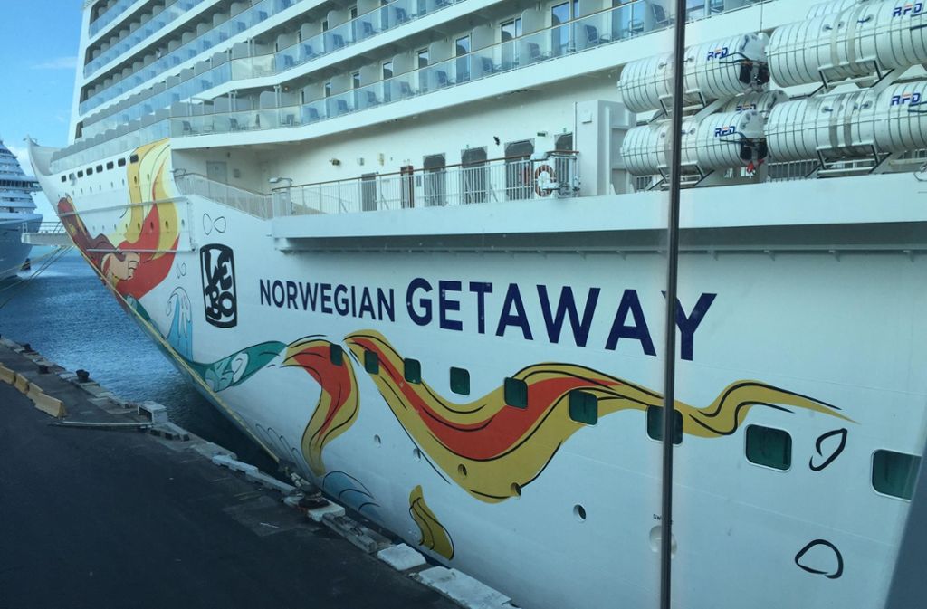 Irgendwann ist die Zeit dann gekommen und es geht auf die Norwegian Getaway.
