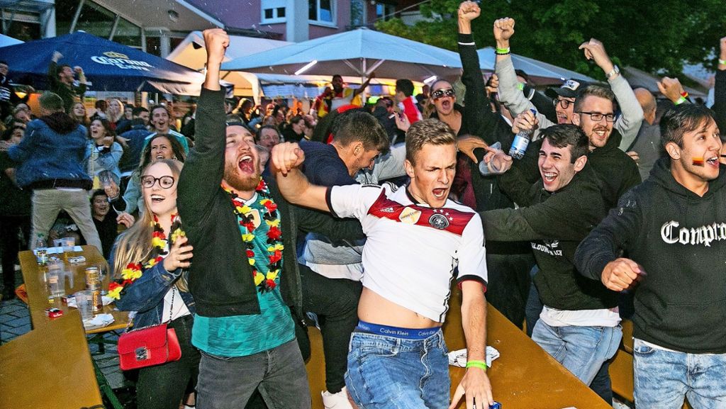 Public Viewing in Wernau: Aufschrei der Erlösung nach  WM-Sieg