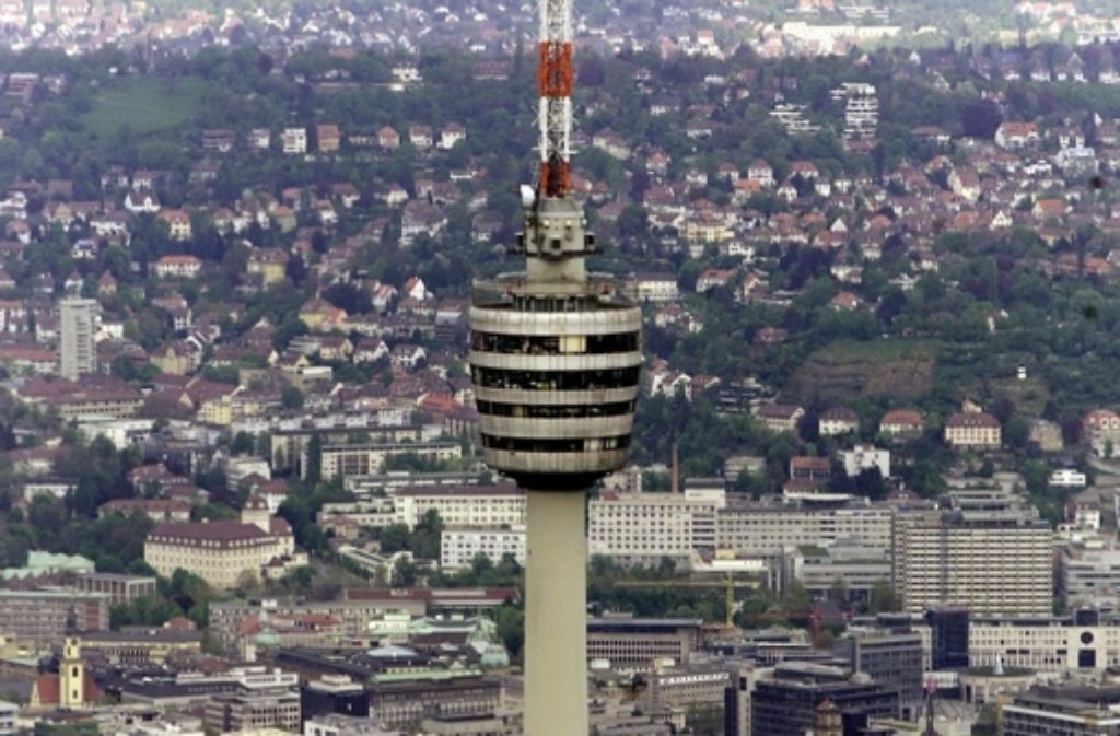Der Stuttgarter Fernsehturm ist ein Wahrzeichen der Stadt.