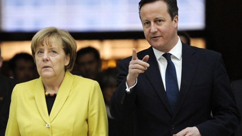 Merkel und Cameron in London: Anschlag in Paris aufs Schärfste verurteilt