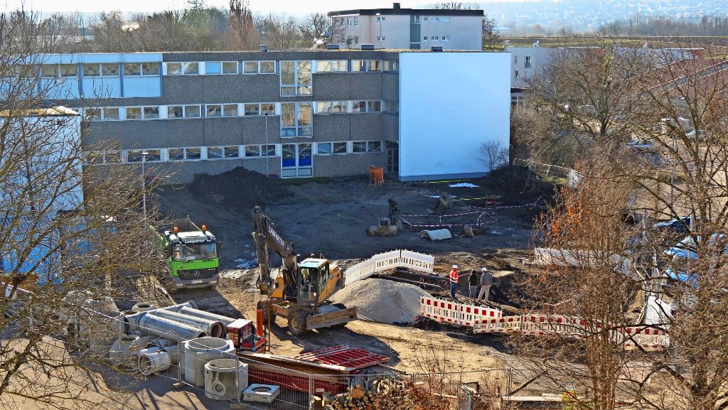 Filderstadt-Bernhausen: Der Bau des Schulcampus hat begonnen