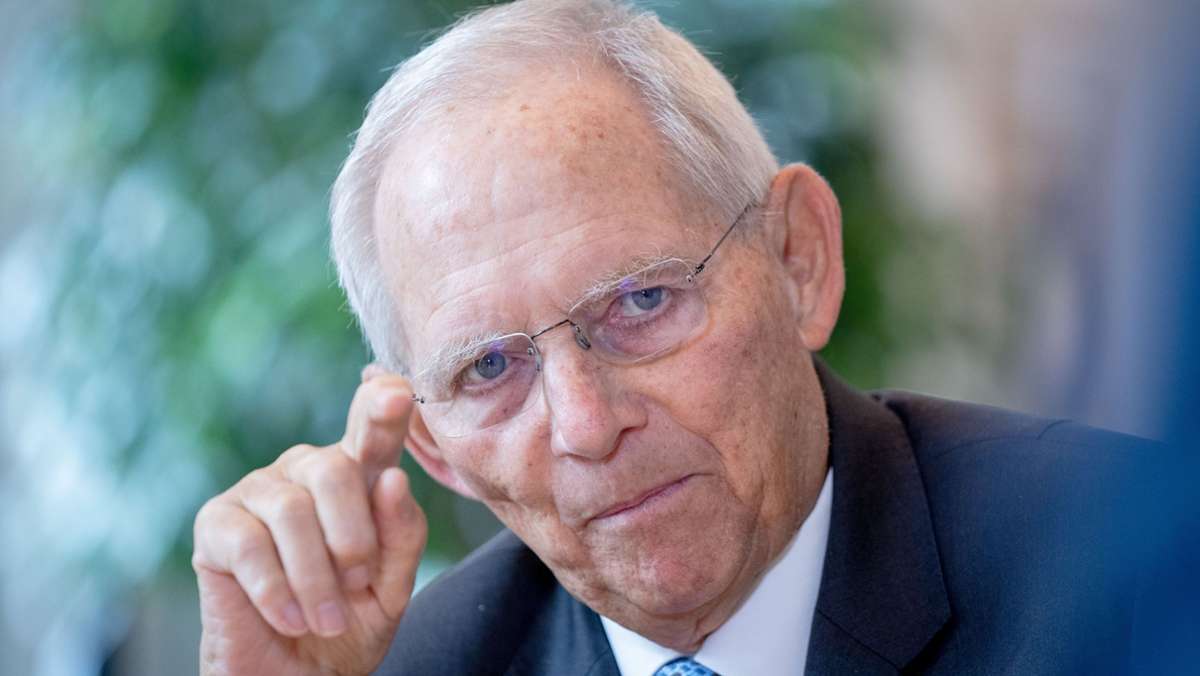 Bundestagspräsident vor der Wahl: Wolfgang Schäuble kann sich Minderheitsregierung vorstellen